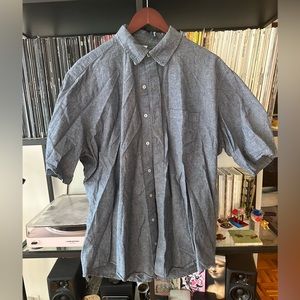 American Apparel Chambray short sleeve button down SZXL